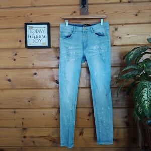 Switch Remarkable Jeans Slim Taper Fit Bleach Splatter Light Stretch Sz 30 X 30"